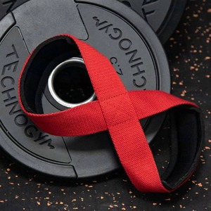 Padded Figure 8 Straps Deadlift <b>Weight</b> Lifting Wrist Straps Power Lifters Workout Pull-ups Horizontal <b>Bar</b> Gym Fitness - Product Image 5