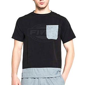 Ensemble t-shirt et short de course personnalisé pour hommes Ensembles t-shirt et short de haute qualité aux couleurs contrastées Vente en gros - Product Image 5