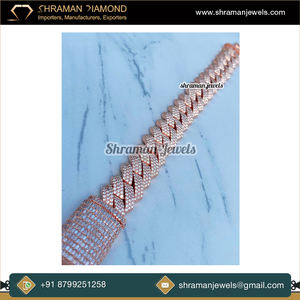 Dernière arrivée Bracelet en diamant Moissanite d'excellente qualité VVS1 15.54 TCW DEF couleur baguette et ronde taille brillant - Product Image 4
