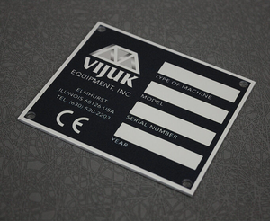 Plaques de châssis de camion personnalisées en métal - VIN, code-barres et code QR gravés pour la conformité du véhicule - Product Image 2