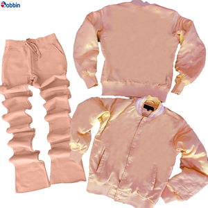 Ensemble de survêtement classique XXL de haute qualité, logo personnalisé, sweat-shirts à capuche et pantalons pour hommes, patchwork, pour le jogging, le sport, classique - Product Image 3