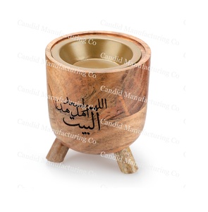 Diseño de lujo Envío listo Regalos religiosos para Ramadán Eid Quemador de incienso Bakhoor Madkhan Mubkhara Fabricante India Ecológico - Product Image 1