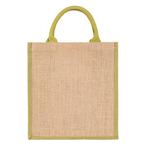 Bolsas de comestibles de arpillera de Yute natural de origen indio 100%, bolsas de compras de uso diario de fábrica directa - Product Image 2