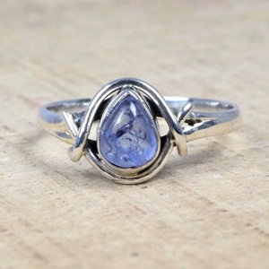 Anillo de amatista de media luna cristiana bohemia de Plata de Ley 925, regalo de cumpleaños para aniversario de boda, ajuste de bisel, joyería de piedras preciosas - Product Image 2