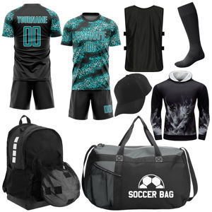 Conjuntos de uniformes de fútbol de la mejor calidad, paquete completo de ropa deportiva, uniforme de fútbol de equipo adulto hecho en poliéster con diseño de sublimación - Product Image 1