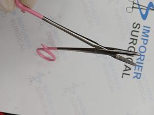 Soporte de aguja de acero inoxidable de alta calidad, abrazadera de sutura reutilizable, instrumentos quirúrgicos, herramientas médicas hemostáticas rectas curvas - Product Image 2