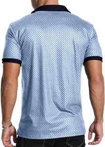 Ajuste moderno transpirable algodón Premium ajuste Regular suave de talla grande hombres para camisas de punto impreso estilo Safari personalizable - Product Image 2