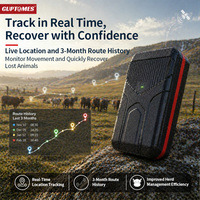 Rastreador GPS para Ganado Guptomes de Alta Capacidad, Batería de 10000 mAh, Red 4G LTE, Sistema de Rastreo Animal sin Cuota Mensual, Profesional