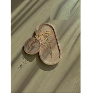 Juego de posavasos de mármol veteado Natural de calidad superior Accesorios modernos para el hogar y la villa interior - Product Image 3