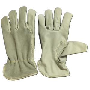 Keystone Gants de sécurité industrielle Gants de travail en cuir Doublure en coton Buffalo Split Front Grain Chaleur Respirant Anti-Vibration - Product Image 5