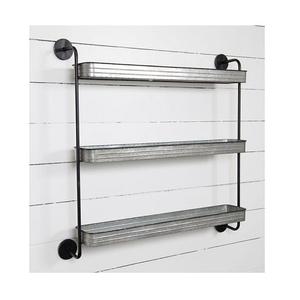 ชั้นแขวนผนังทำจากสังกะสีดีไซน์ที่น่าชื่นชมพร้อมชั้นแขวนผนังทำจากดีบุกรูปทรงพรีเมียมปรับแต่งได้สำหรับห้องนอนห้องนั่งเล่น - Product Image 6