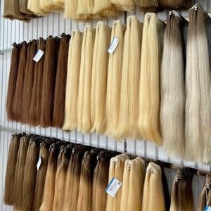 Extensiones de Cabello en Trama, Cabello Humano Remy Vietnamita, Doble Trama, Alta Calidad, Color Rubio Natural - Product Image 4