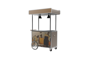 Hoogwaardige metalen witte display snoepkar bruiloftkar voor evenementen decoratie - Product Image 3