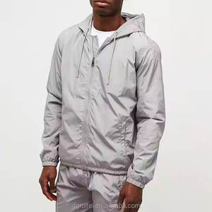 Veste coupe-vent de sport légère unisexe moderne personnalisée hommes Softshell à capuche imperméable pour la saison de printemps - Product Image 6