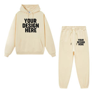 Conjunto de Sudadera con Capucha y Pantalones Deportivos Unisex de Felpa Gruesa de 500 Gramos de Alta Calidad Personalizados, de Secado Rápido y Transpirables - Product Image 6