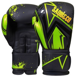 Venta al por mayor Diseña tus propios guantes de boxeo profesionales 8oz/10oz/12oz/14oz/16oz Guantes de boxeo de entrenamiento de cuero Pu OEM - Product Image 5