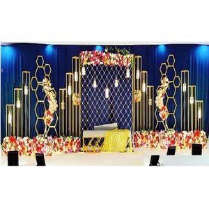 ซุ้มโลหะขายส่งสำหรับเวทีงานแต่งงาน ซุ้มโลหะงานแต่งงานที่มีสไตล์ ขาตั้งเวทีงานแต่งงานขนาดใหญ่ เวทีงานแต่งงานสุดอลังการ แคนาดา - Product Image 1