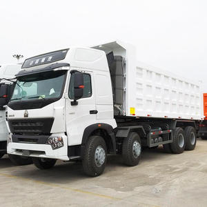 Camion benne d'occasion Sinotruk Howo A7 420 Euro 4, poids total du véhicule 30t, transmission automatique, transmission 6x4 8x4, capacité 50t pour la construction - Product Image 1