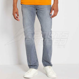 Pantalon en jean pour homme, coupe droite, décontracté, léger, taille mi-haute, respirant, 100% coton - Nouveau design, meilleur prix, haute qualité, en vente en ligne - Product Image 4