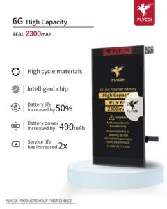 FLYCDIホット0サイクル中国携帯電話デジタルバッテリーforIphone 6G 7 8 PlusPro大容量バッテリー - Product Image 6