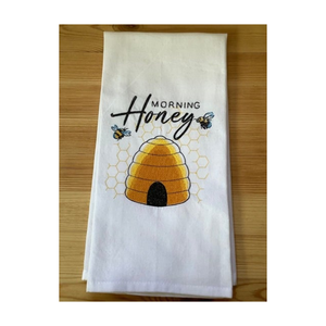 Serviettes de cuisine brodées en coton biologique blanc mosaïque de golf de qualité supérieure 50x70cm 220 GSM certifié GOTS serviettes de qualité hôtelière au toucher doux - Product Image 2