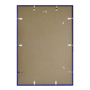 Cadre photo en plastique bleu 50 x 70 cm avec aimant, en métal argenté, verre et fer PS pour photos décoratives sur mesure, idéal pour cadeaux et affiches - Product Image 4