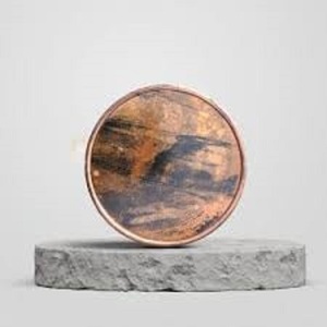 New Copper Filling Round <b>Coaster</b> for Cup & Glass Modern Design Lightweight Eco-Friendly Silver Gold Europe Style - Product Image 4