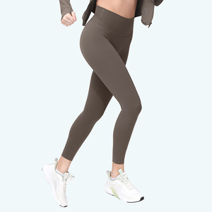 Haute qualité taille élastique Sport Leggings bout à bout Leggings femmes Sexy sans couture pantalons serrés Yoga Leggings - Product Image 1