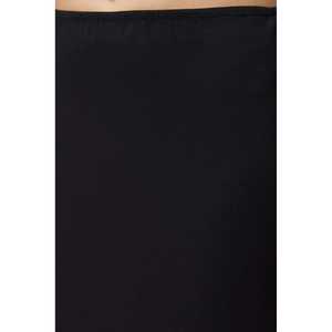 Mini jupe crayon noire droite en viscose, taille naturelle, au-dessus du genou, décontractée et formelle, taille XS - Product Image 5