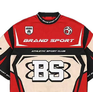 Camiseta de fútbol personalizada con estampado de sublimación de malla, ropa de calle, camiseta de fútbol personalizada, camiseta de fútbol OEM para hombre, camiseta cuadrada de fútbol - Product Image 4