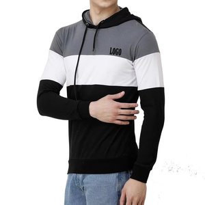 Fabricante de ropa de hombre Streetwear Sudadera con capucha Color sólido Básicos Algodón Mezclado Ropa casual Slim Fit Cómodo - Product Image 4