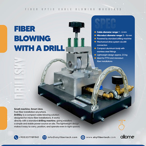 Portable Fiber Cable Blowing <b>Machine</b> for <b>Micro</b> Duct Installation 1 to 6 mm Cable Drill Powered Compact Design - Product Image 2