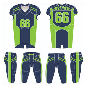 Conjuntos de camisetas de fútbol americano de sarga de aparejos hechos a medida, uniforme de fútbol americano de la mejor calidad al por mayor - Product Image 4