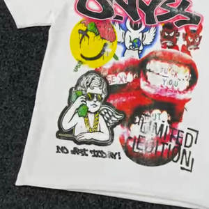 OEM Unisex Heavy Cotton O-Neck Printed T-Shirt Custom Logo Patrón sólido Loose Fit 100% Cotton Oversize T-Shirt para hombres - Product Image 2