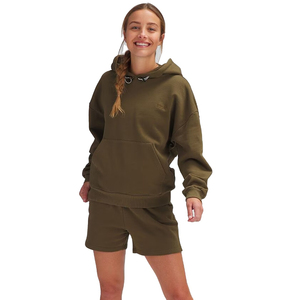 Nuevos jerséis de Entrenamiento Personalizados de alta calidad, conjunto grueso de 2 piezas para mujer, Top suelto, Sudadera con capucha informal Unisex y conjuntos de pantalones cortos - Product Image 3