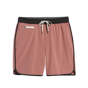 High Quality Solid Color Men's Casual Shorts Breathable Eco-Friendly Sublimation <b>Transfer</b> Print Vintage Style - Product Image 1