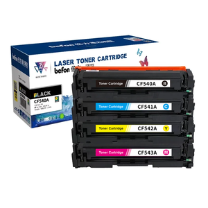 Cartucho de tóner de color Befon 203A CF540A CF541A CF542A CF543A compatible con <span class=keywords><strong>HP</strong></span> M281FDW <span class=keywords><strong>M254DW</strong></span> M280NW, garantía de 24 meses - Product Image 1