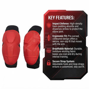Genouillère flexible de haute qualité avec ajustement facile pour la boxe, le kickboxing, les arts martiaux et l'entraînement quotidien - Product Image 5