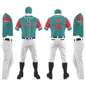 Uniforme de béisbol personalizado para adultos y jóvenes, tela de secado rápido, nombre del equipo OEM y logotipo sublimado/bordado - Product Image 3