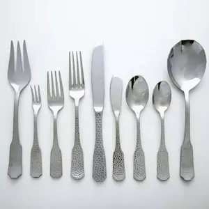 Ensemble de couverts jetables en acier inoxydable plaqué or de qualité supérieure pour enfants pour le service de table de mariage et d'hôtel - Product Image 4