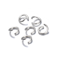 Anneaux Fendus en Acier Inoxydable Multi-Tailles, Accessoires DIY Plaqué Or pour la Fabrication de Bijoux