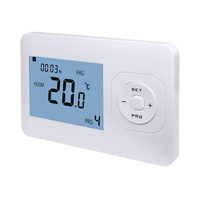 Thermostat sans fil programmable de 7 jours pour la maison intelligente Design moderne CE RED RoHS conforme pour les appartements