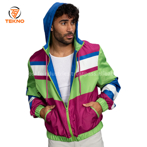 Chaqueta cortavientos para mujer personalizada al por mayor 2024 tela resistente al viento impermeable ropa activa al aire libre con cuello con capucha - Product Image 5