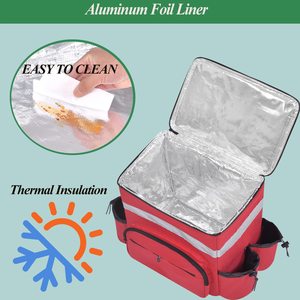 Sac à dos isotherme pliable Oxford tendance en gros, imperméable, pour le transport <span class=keywords><strong>de</strong></span> nourriture et <span class=keywords><strong>la</strong></span> livraison <span class=keywords><strong>de</strong></span> pizzas à emporter - Product Image 5
