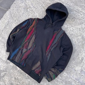 Men's Custom <b>Black</b> Oversized Hoodie Lightweight Breathable <b>Sweatshirt</b> with Distressed Embroidery Patch and Logo - Product Image 2