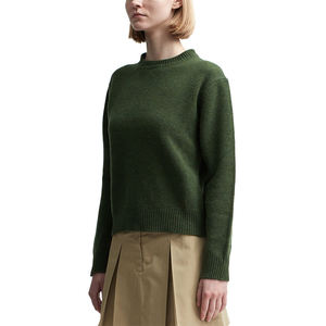 เสื้อสเวตเตอร์แบบสวมหัวแขนยาวทรงหลวมลำลองของผู้หญิงผ้าฟลีซผ้าฝ้าย100% ฤดูหนาว - Product Image 6