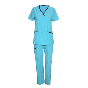 Uniformes Médicos Unisex de Alta Calidad, 100% Algodón Tejido, Manga Corta, Secado Rápido, Elásticos, para Hospital, Clínica y Cosmetología - Product Image 4