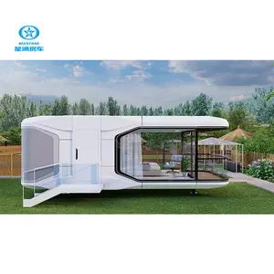Capsule spatiale hôtel apple cabine mobile home capsule spatiale de luxe maison glamping capsules spatiales pour la chine