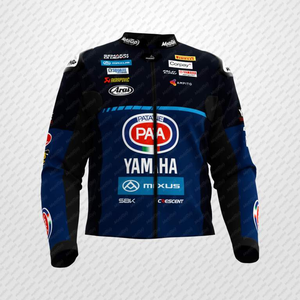 Jonathan Rea Ramaha SBK MotoCP Veste en cuir de vachette/kangourou moto sur mesure équitation Chaqueta avec bosse CE Armures - Product Image 1