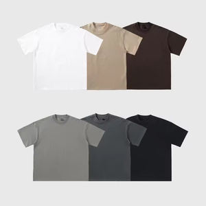 Offres Spéciales surdimensionné poids lourd 240 Gsm 100% goutte épaule Streetwear Logo personnalisé T-shirt vierge pour hommes livraison DDP - Product Image 1